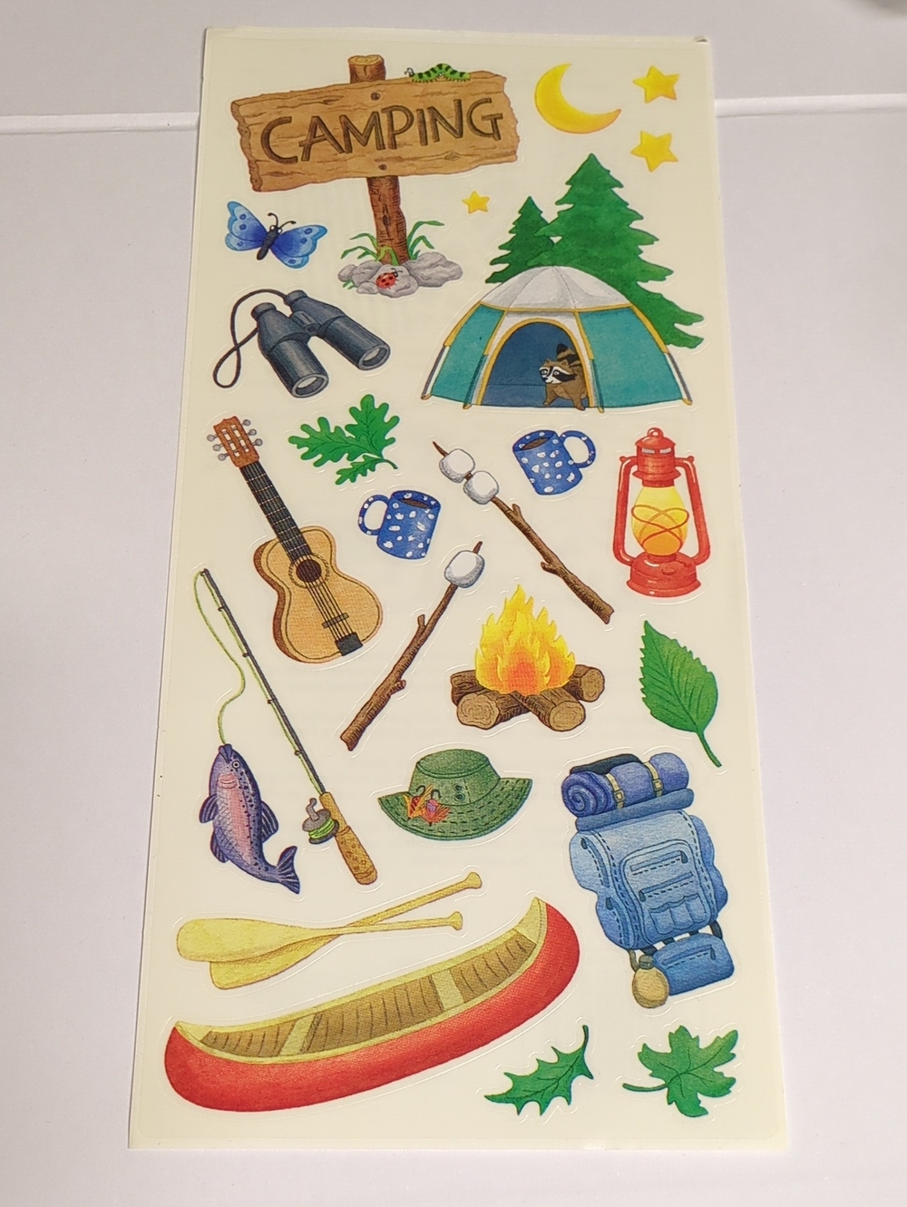 ☀️VTG Sandylion Camping Items Sticker Sheet SCB13